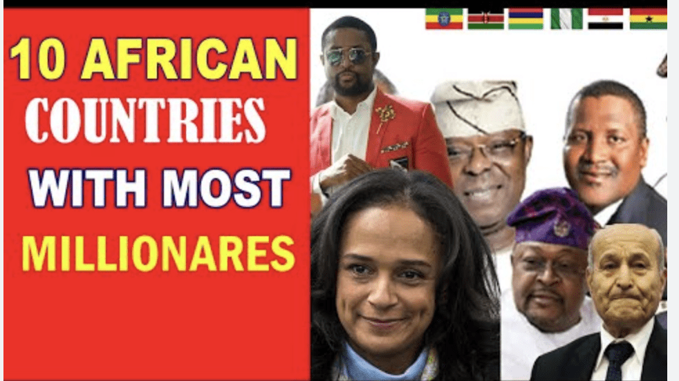 List Of Top 10 African Countries With The Most Millionaires