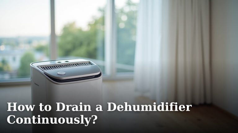 How to Drain a Dehumidifier Continuously?