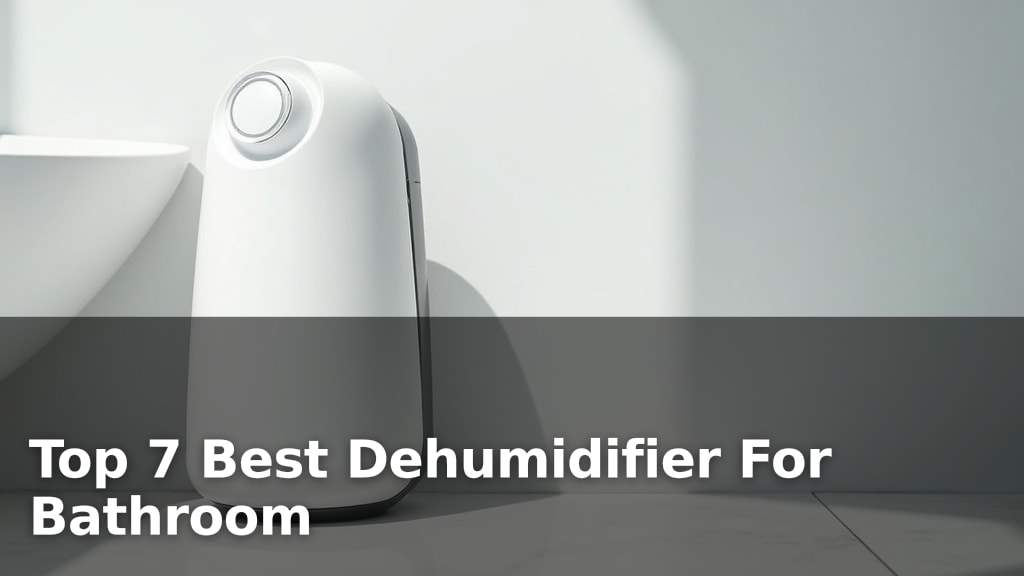 Top 7 Best Dehumidifier For Bathroom