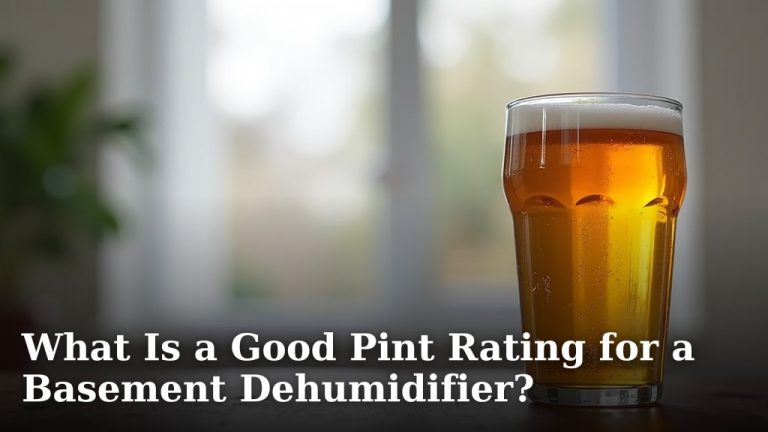What Is a Good Pint Rating for a Basement Dehumidifier?