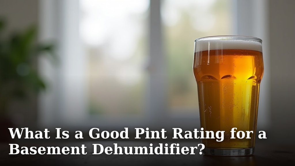What Is a Good Pint Rating for a Basement Dehumidifier?