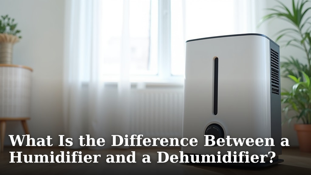 What Is the Difference Between a Humidifier and a Dehumidifier?