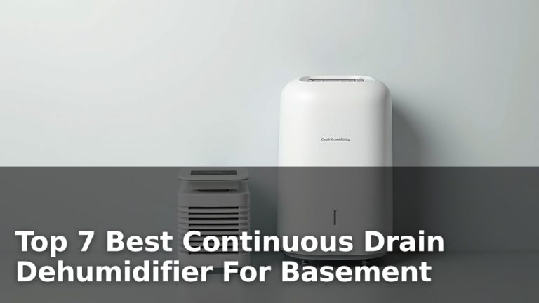 Top 7 Best Continuous Drain Dehumidifier For Basement