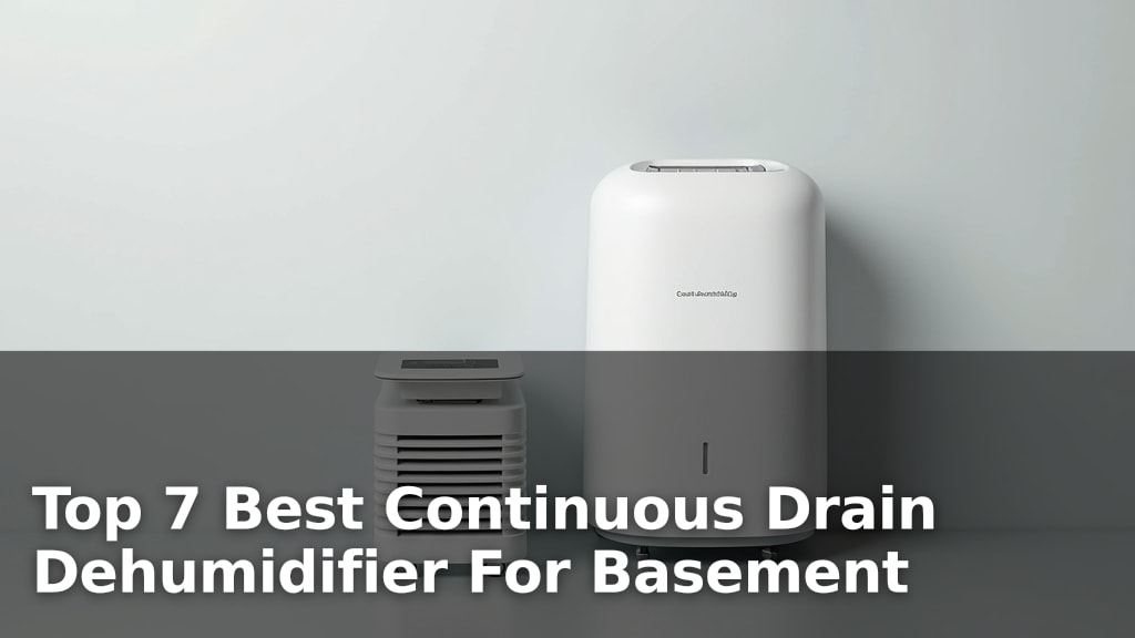 Top 7 Best Continuous Drain Dehumidifier For Basement