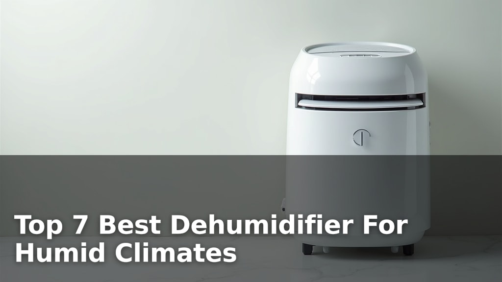 Top 7 Best Dehumidifier For Humid Climates