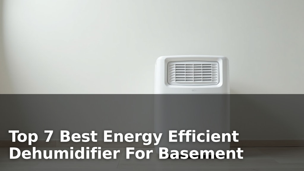 Top 7 Best Energy Efficient Dehumidifier For Basement