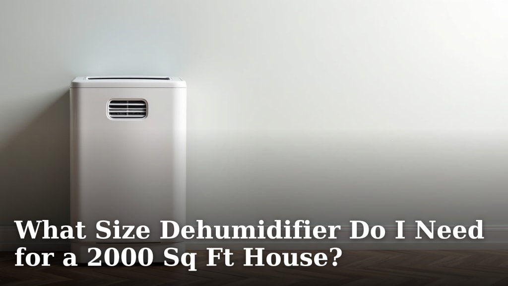 What Size Dehumidifier Do I Need for a 2000 Sq Ft House?
