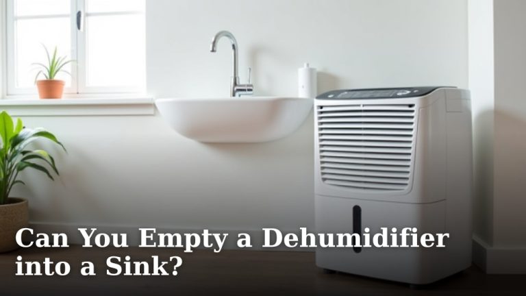 Can You Empty a Dehumidifier into a Sink?