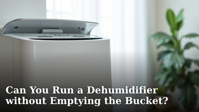 Can You Run a Dehumidifier without Emptying the Bucket?