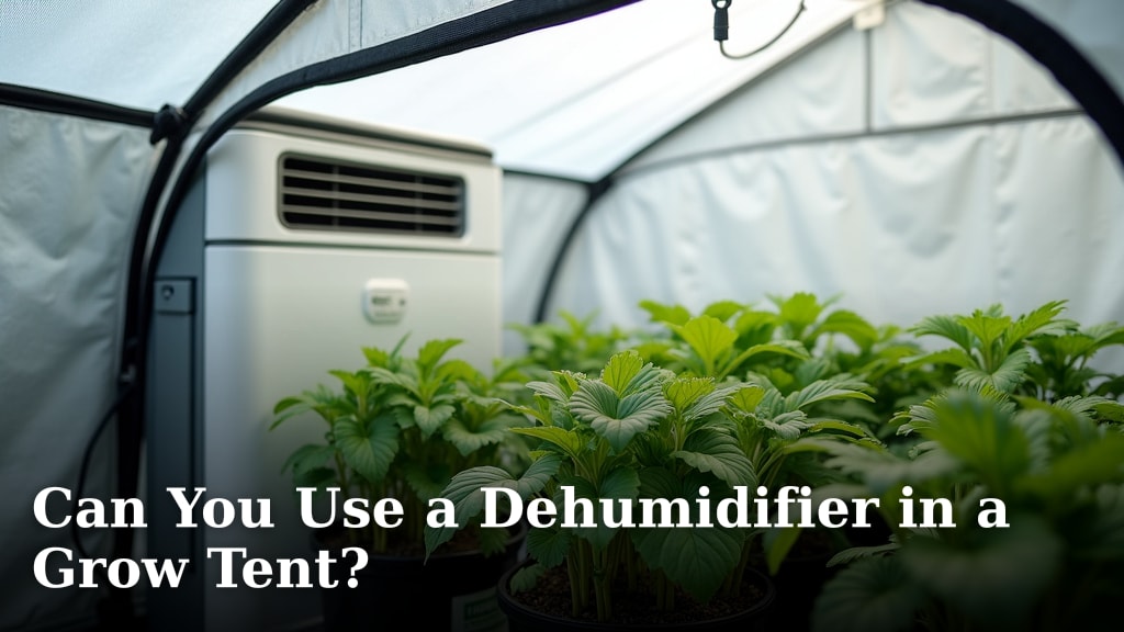 Can You Use a Dehumidifier in a Grow Tent?