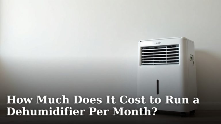 How Much Does It Cost to Run a Dehumidifier Per Month?