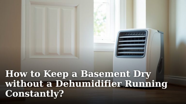 How to Keep a Basement Dry without a Dehumidifier Running Constantly?