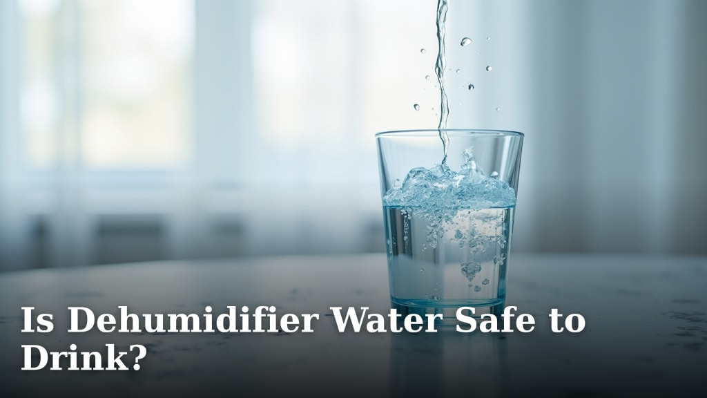 Is Dehumidifier Water Safe to Drink?
