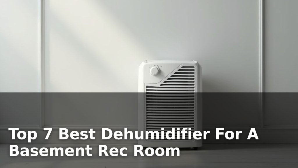 Top 7 Best Dehumidifier For A Basement Rec Room