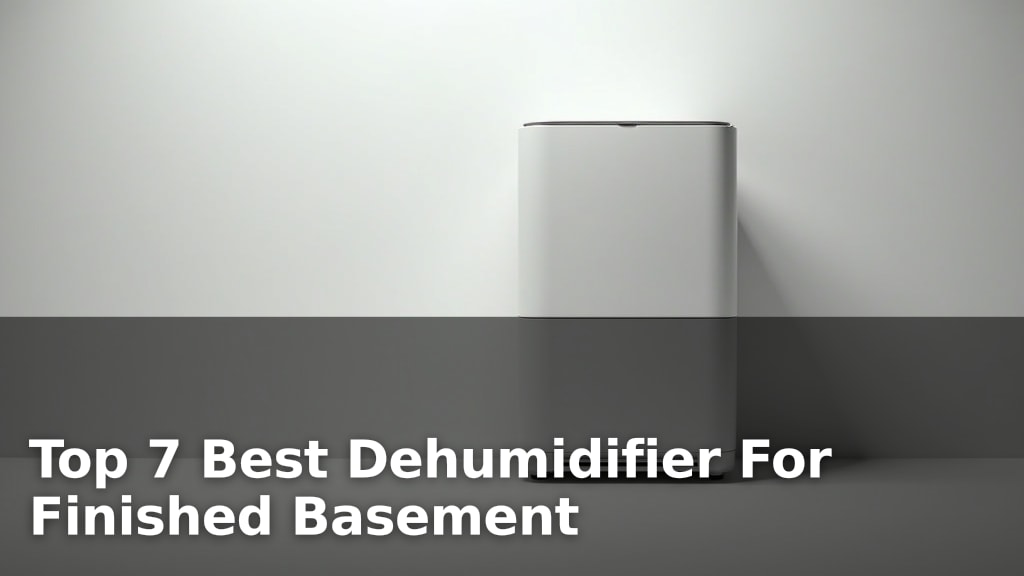 Top 7 Best Dehumidifier For Finished Basement