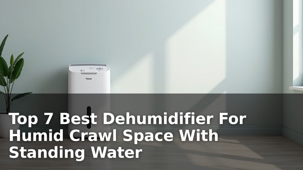 Top 7 Best Dehumidifier For Humid Crawl Space With Standing Water