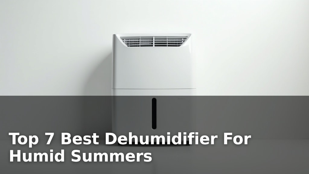 Top 7 Best Dehumidifier For Humid Summers