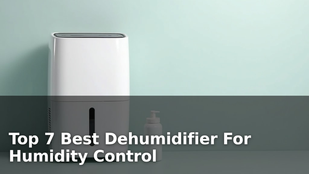 Top 7 Best Dehumidifier For Humidity Control