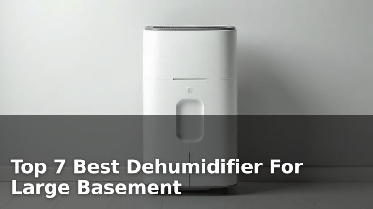 Top 7 Best Dehumidifier For Large Basement