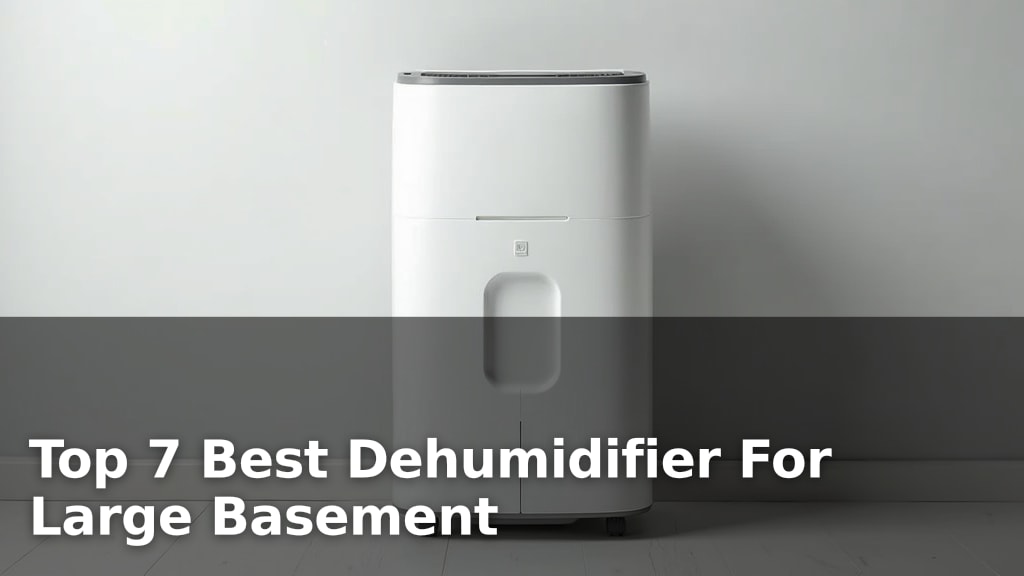 Top 7 Best Dehumidifier For Large Basement