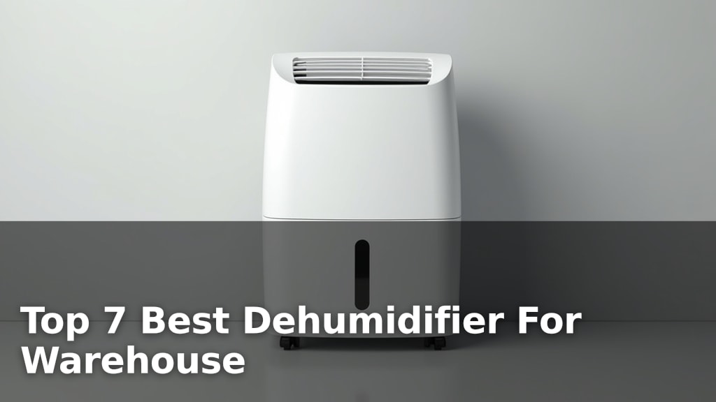 Top 7 Best Dehumidifier For Warehouse
