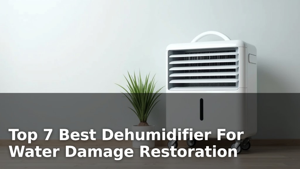 Top 7 Best Dehumidifier For Water Damage Restoration