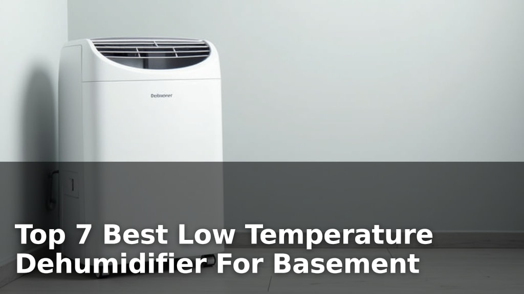 Top 7 Best Low Temperature Dehumidifier For Basement