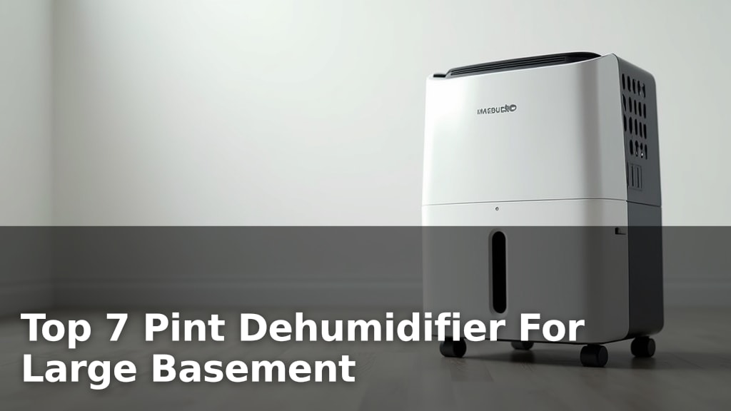 Top 7 Pint Dehumidifier For Large Basement