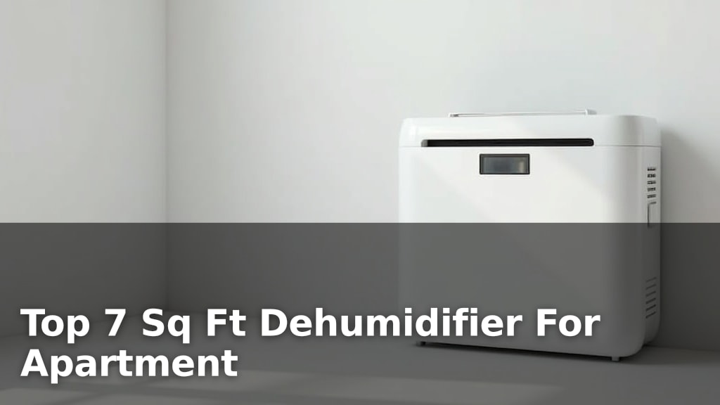 Top 7 Sq Ft Dehumidifier For Apartment