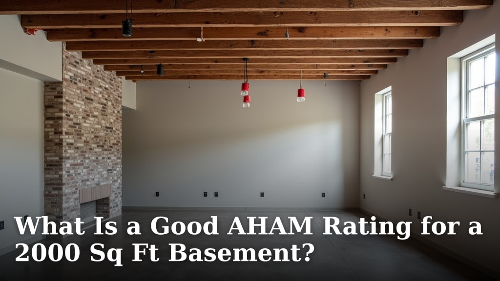 What Is a Good AHAM Rating for a 2000 Sq Ft Basement?