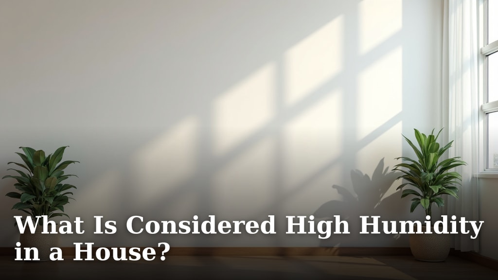 What Is Considered High Humidity in a House?