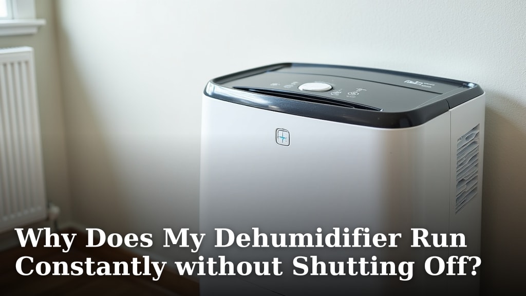 Why Does My Dehumidifier Run Constantly without Shutting Off?
