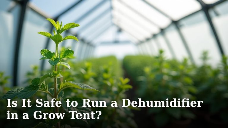 Is It Safe to Run a Dehumidifier in a Grow Tent?