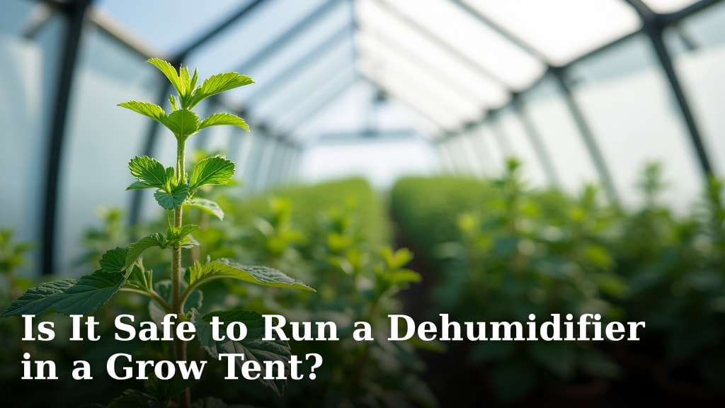 Is It Safe to Run a Dehumidifier in a Grow Tent?