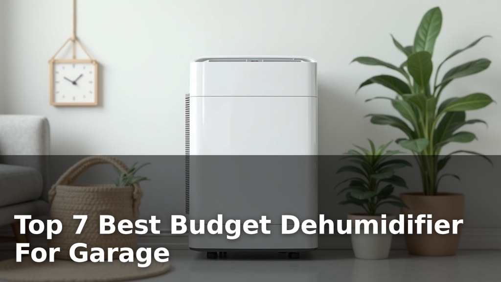 Top 7 Best Budget Dehumidifier For Garage