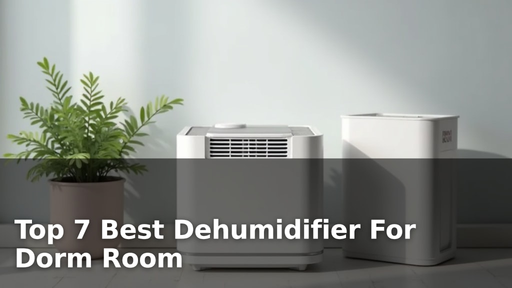 Top 7 Best Dehumidifier For Dorm Room