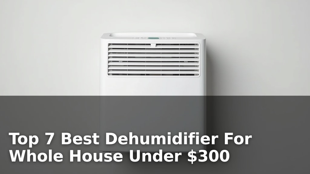 Top 7 Best Dehumidifier For Whole House Under $300