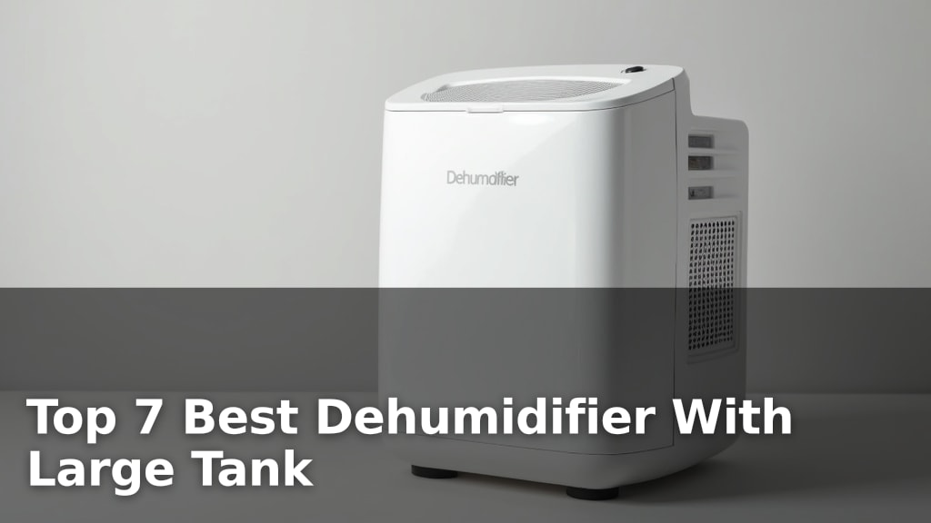 Top 7 Best Dehumidifier With Large Tank