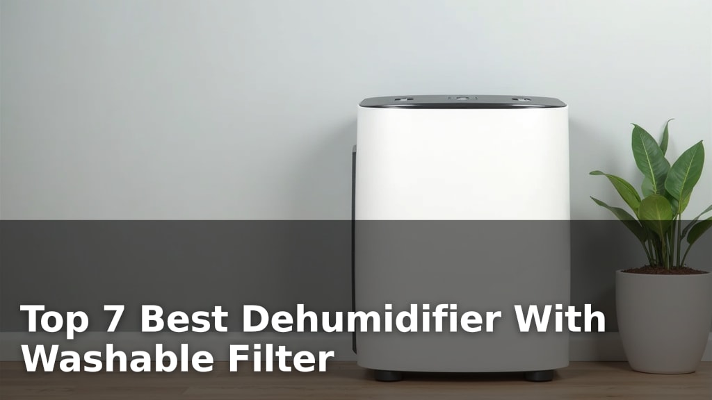 Top 7 Best Dehumidifier With Washable Filter