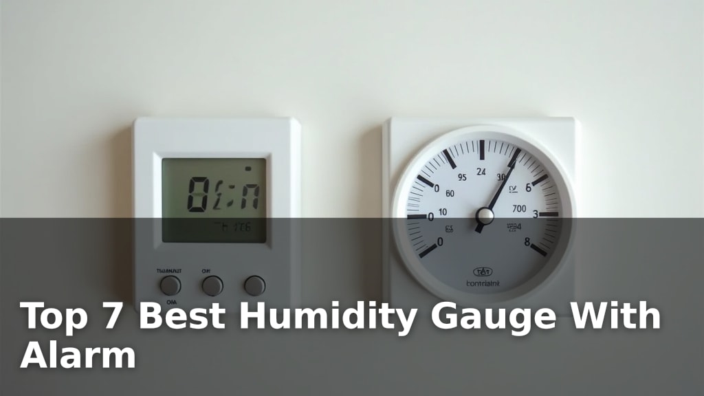 Top 7 Best Humidity Gauge With Alarm