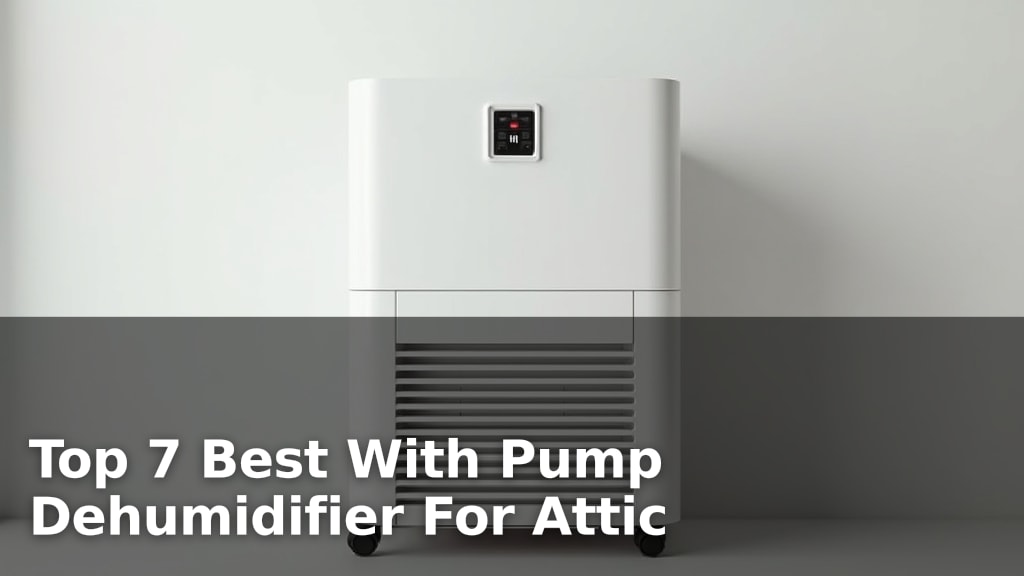 Top 7 Best With Pump Dehumidifier For Attic