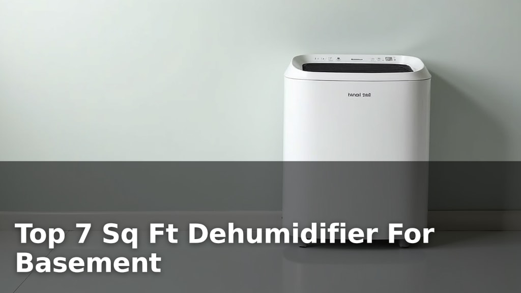 Top 7 Sq Ft Dehumidifier For Basement